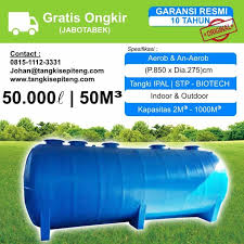Jual Tangki Ipal Biotech 50000 Liter 50m3 Jakarta Barat Rumah Fiberglass Tokopedia
