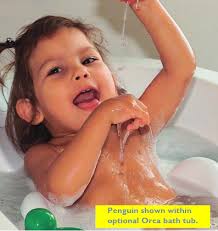 With features that help make bath time easier through different stages, you'll love the confidence this tub gives you when bathing your child. Snug Seat Penguin Lying Support For Orca And Standard Bath Tubs