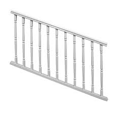 And they can all protect family and friends from missteps and dangerous emissions. Veranda Williamsburg 6 Ft X 36 In White Polycomposite Stair Rail Kit Without Brackets 73003987 The Home Depot