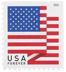 2018 First Class Forever Stamp Us Flag With Micro Print On Left 4th Red Stripe Ashton Potter Booklet Forever Stamps Stamp Usa Stamps