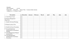 Gantt Chart Exercise In Word And Pdf Formats