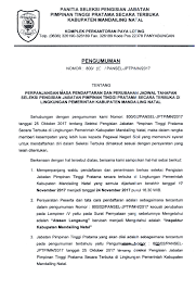 Nilai neptu inilah yang dijadikan sebagai dasar untuk meramal dalam primbon jawa. Pengumuman Perpanjangan Masa Pendaftaran Dan Perubahan Jadwal Tahapan Seleksi Pengisian Jabatan Pimpinan Tinggi Pratama Pemerintah Daerah Kab Mandailing Natal