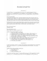 Descendants of Joseph Terry