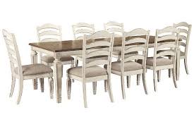 Realyn 9 Piece Dining Room Package Ashley Furniture Homestore In 2020 Dining Table Table And Chair Sets Chair Set