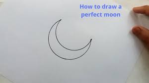 Draw another overlapping circle with white pencolor and fill color. How To Draw A Perfect Moon Youtube