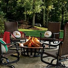 Kingso fire pit, 22'' fire pits outdoor wood burning steel bbq grill firepit bowl with mesh spark screen cover log grate wood fire poker for camping picnic bonfire patio backyard garden beaches park 4.4 out of 5 stars 3,514 # 1 best seller in outdoor fire pits. Copper Fire Pit Frontgate