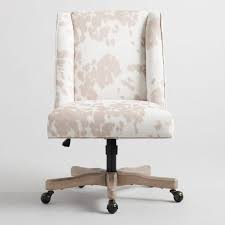 Ava Beige Cowhide Wingback Office Chair The starspace leather office chair was designed for people that are both taller and bigger. ava beige cowhide wingback office chair