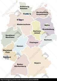 Kartan innehåller städer, provinser, flygplatser, sevärdheter, gatunamn, avstånd, vägnummer, museum och regioner mm. Tyskland Map Stockphoto 4646348 Panthermedia Billedbureau