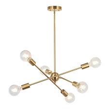 Sputnik Pendant Chandelier Light Modern Ceiling Fixture Hanging Gold Lighting Ebay