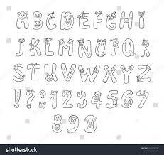 Black And White Letters Background English Black And White Letters With Cat In Doodles Style Alphabet Vector Illustration On A White Background Ad Paid L In 2020 White Letters Doodles Cat Doodle