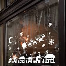Christmas Xmas Display Shop Window Wall Decorations Decals Window Stickers A283 Christmas Window Display Christmas Window Lights Christmas Shop Window
