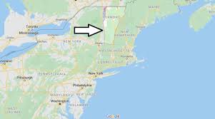 How far is it from new jersey (nj) to vermont (vt)? Vermont Map And Map Of Vermont Vermont On Map Where Is Map