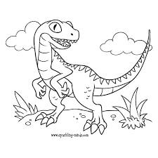 Both equally adorable and ready to get some color! Velociraptor Coloring Page Sparkling Minds