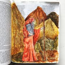 Biblejournaling Schrijfbijbel Mozes Exodus 34 Bible Art Journaling Bible Art Bible
