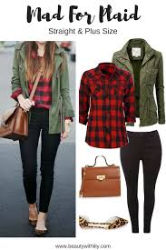 From Pinterest To Your Closet Mad For Plaid Beauty With Lily Plaid Outfits Fall Plaid Outfits Plaid Shirt Outfits