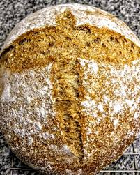 Hogaza De Harina De Trigo Integral 75 De Hidratacion Fermentacion En Frio 48 Hs Masa Madre De Centeno Harina De Trigo Integral Gastronomia Harina De Trigo