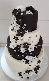 Hochzeitstorte Wedding Cake Schwarz Weiss Torte Hochzeit Weisse Hochzeit Schwarze Hochzeit