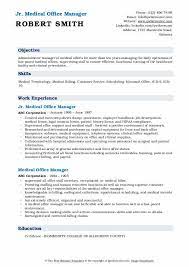 Customized samples based on the most medical receptionists work at the front desks of doctor's offices, medical facilities and hospitals. Medical Office Manager Resume Samples Qwikresume