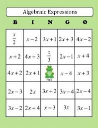 algebra translating algebraic expressions bingo game algebraic expressions translating algebraic expressions algebra bingo algebra translating algebraic