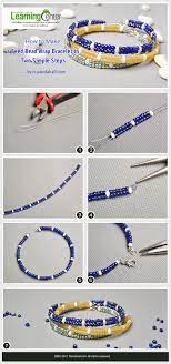 How To Make A Seed Bead Wrap Bracelet In Two Simple Steps From Lc Pandahall Com Beaded Wrap Bracelets Beaded Bracelets Beaded Bracelets Tutorial