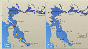 Map Of San Francisco Bay Left Panel Shows The Particulate