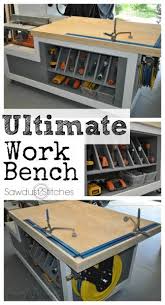 Workshop Assembly Table Sawdust 2 Stitches Diy Garage Storage Woodworking Workbench Woodworking Plans