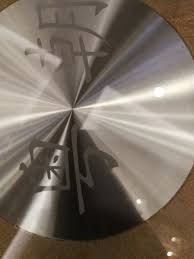 Lazy susan spinner with restaurant name in Chinese characters