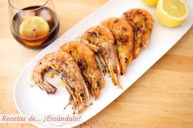 Langostinos O Gambones A La Plancha Con Limon Y Sal Recetas De Escandalo Receta Langostinos A La Plancha Langostinos Recetas De Comida