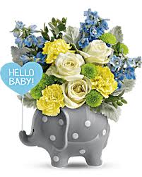 It is not always certain when a new baby will arrive. Baby Bouquet Delivery Online