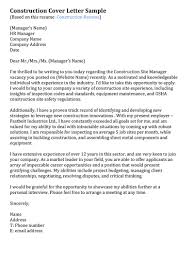 Check spelling or type a new query. Construction Resume Cover Letter