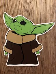 Baby Yoda Decal The Mandalorian The Child Star Wars Etsy Yoda Decals Yoda Sticker Star Wars Stickers