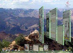 Project looking glass is a now inactive free software project under the gpl to create an innovative 3d desktop environment for linux, solaris, and windows. Project Looking Glass Wikipedia