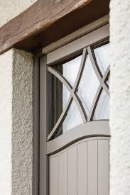 Porte Pvc Pierret Gris Taupe Croisillons Ambiance Exterieure Porte Entree Pvc Porte Fenetre Portes