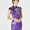 Pink floral kids girl's cheongsam qipao dress. 1