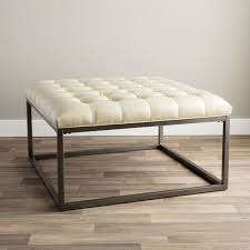 Whether you want to kick your feet up, keep a serving tray beside the sofa or have extra seating for impromptu parties, poufs and stools are as practical as they are fashionable. Overstock Com Online Shopping Bedding Furniture Electronics Jewelry Clothing More In 2021 Tufted Ottoman Coffee Table White Leather Ottoman Leather Ottoman Coffee Table