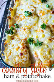 If you have a a perfect potluck casserole, this one feeds a crowd! Country Ham And Potato Bake Must Love Home