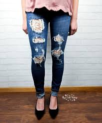 Lace Patch Skinny Jeans By Judy Blue In 2019 Jean Outfits