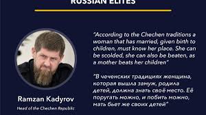 Ramzan akhmadovich kadyrov is the head of the chechen republic and a former member of the. Misogynist And Homophobic Quotes Of Russian Elites Women Can Be Beaten Uacrisis Org
