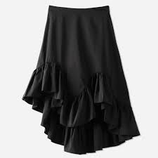 22,99 €délais de livraison : Jupe A Volants Elastique Taille Haute Volant Sirene Queue De Poisson Irreguliere Midi Hanche Jupes Femmes 2020 Printemps Ete Asymetrique Elegant Aliexpress