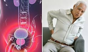 Some men with prostate cancer experience symptoms, such as a frequent urge or inability to urinate. Prostate Cancer Symptoms Three Unexpected Body Parts Might Hurt Express Co Uk