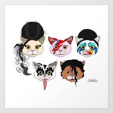 Who will be the hairyweight champion!? Pop Cats Art Printkittens Cat Siamese Cats Singing Animal Animals Cat Music Dance Farm Wild Forest Mammals Love Humor Co Cat Art Print Metal Art Prints Pop Cat
