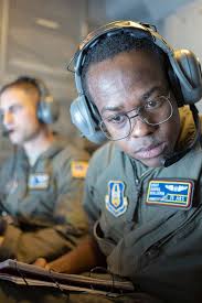 U.S. Air Force Staff Sgt. Dariel Benjamin, a KC-10