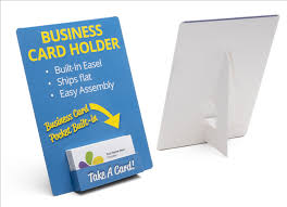 A business card holder will keep your cards in pristine condition and fresh until it is time to take them out. Business Card Holder Desktop Sign With Easel Business Card Pocket