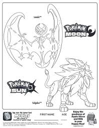 Smartness design sun and moon pokemon coloring pages drawing free. Lunala Pokemon Coloring Page