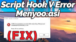 Fix Script Hook V Error Core An Error Occurred While Executing Menyoo Asi Gta Gamer Youtube