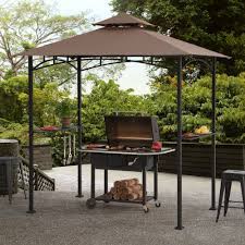 Sunjoy Dark Brown Replacement Canopy For 8x5 Grill Gazebo 5x8 Ft L Gz238pst 11f Sold At True Value In 2021 Grill Gazebo Patio Gazebo Gazebo