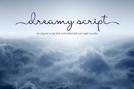 Search results for 'swash script' (free swash script fonts). Dreamy Script Swash Font 29386 Calligraphy Font Bundles