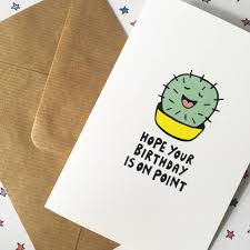 Subscribe and share.▽ visit to my other. Cactus Birthday Card Birthday Card Drawing Birthday Card Puns Funny Birthday Cards