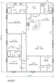 40x60 Metal Building With Living Quarter Floor Plans Barndominium Floor Plans Barn House Plans House Floor Plans