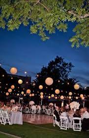 55 Ideas Wedding Reception Outdoor Night Lighting Ideas For 2019 Night Time Wedding Outdoor Wedding Decorations Garden Wedding Reception